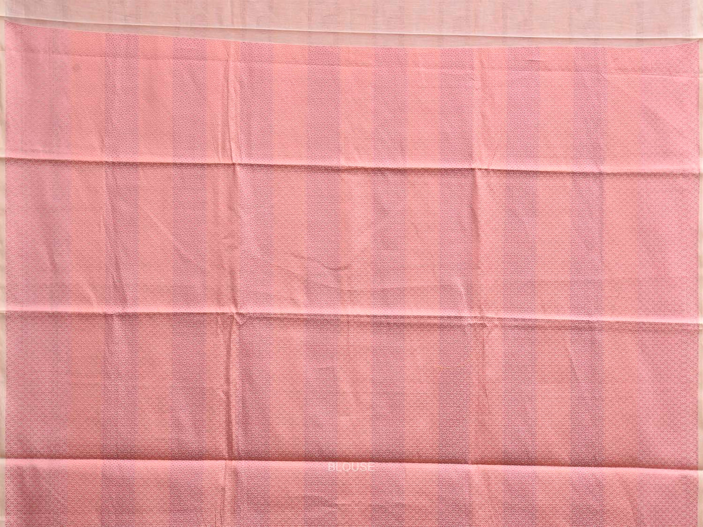 Cream and Baby Pink Dhakai Jamdani Cotton Viscose Saree with Grill and Pallu Design dj0285