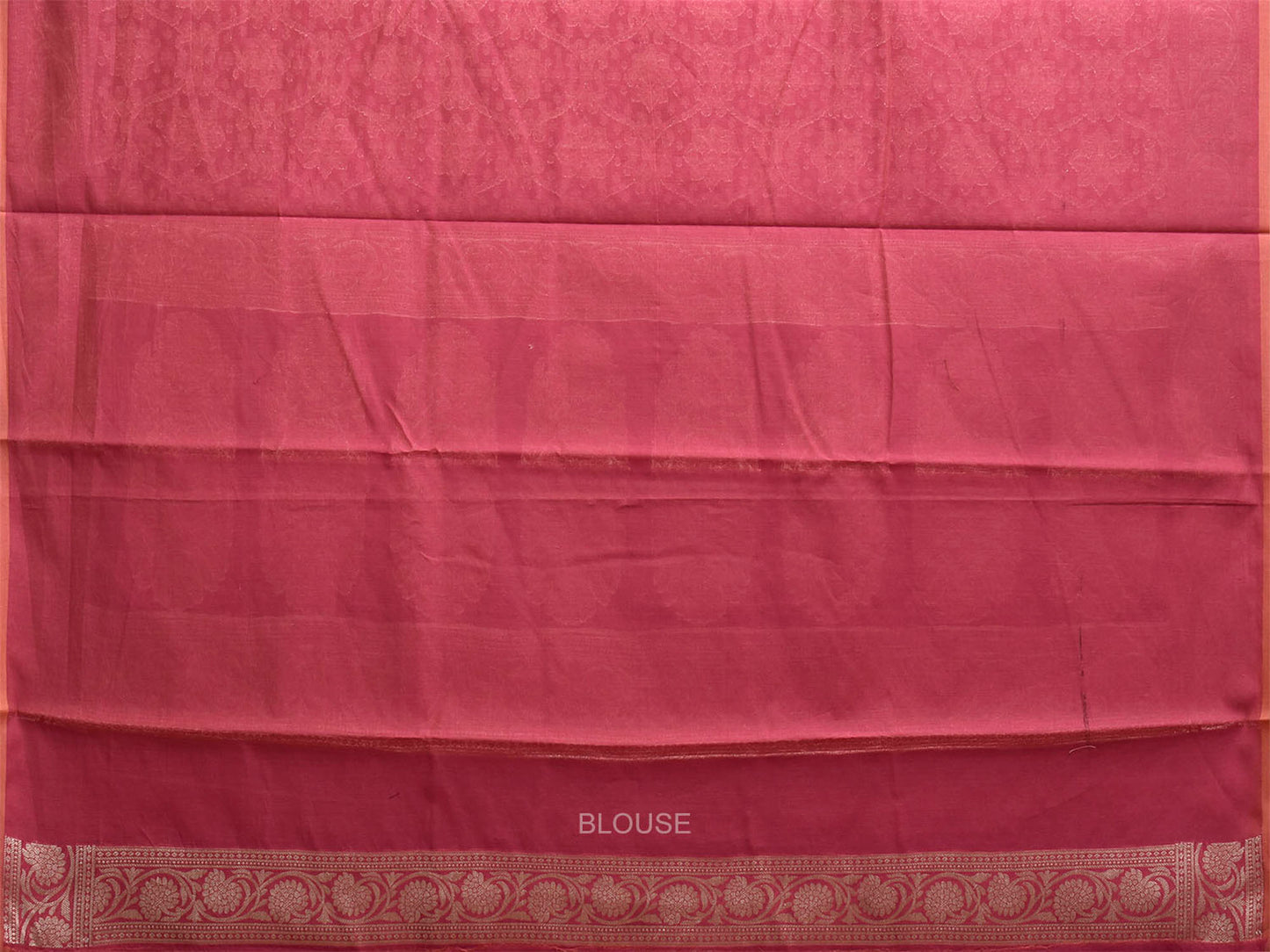 Dark Pink Dhakai Jamdani Cotton Viscose Saree with All Over and Pallu Design dj0328