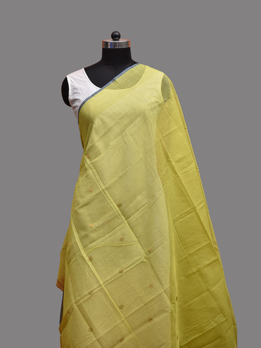 Light Green Kota Cotton Dupatta with Round Buta Design ds3702