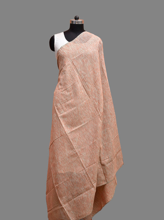Rust and Sea Green Mangalgiri Cotton Dupatta with Strips Design ds3831