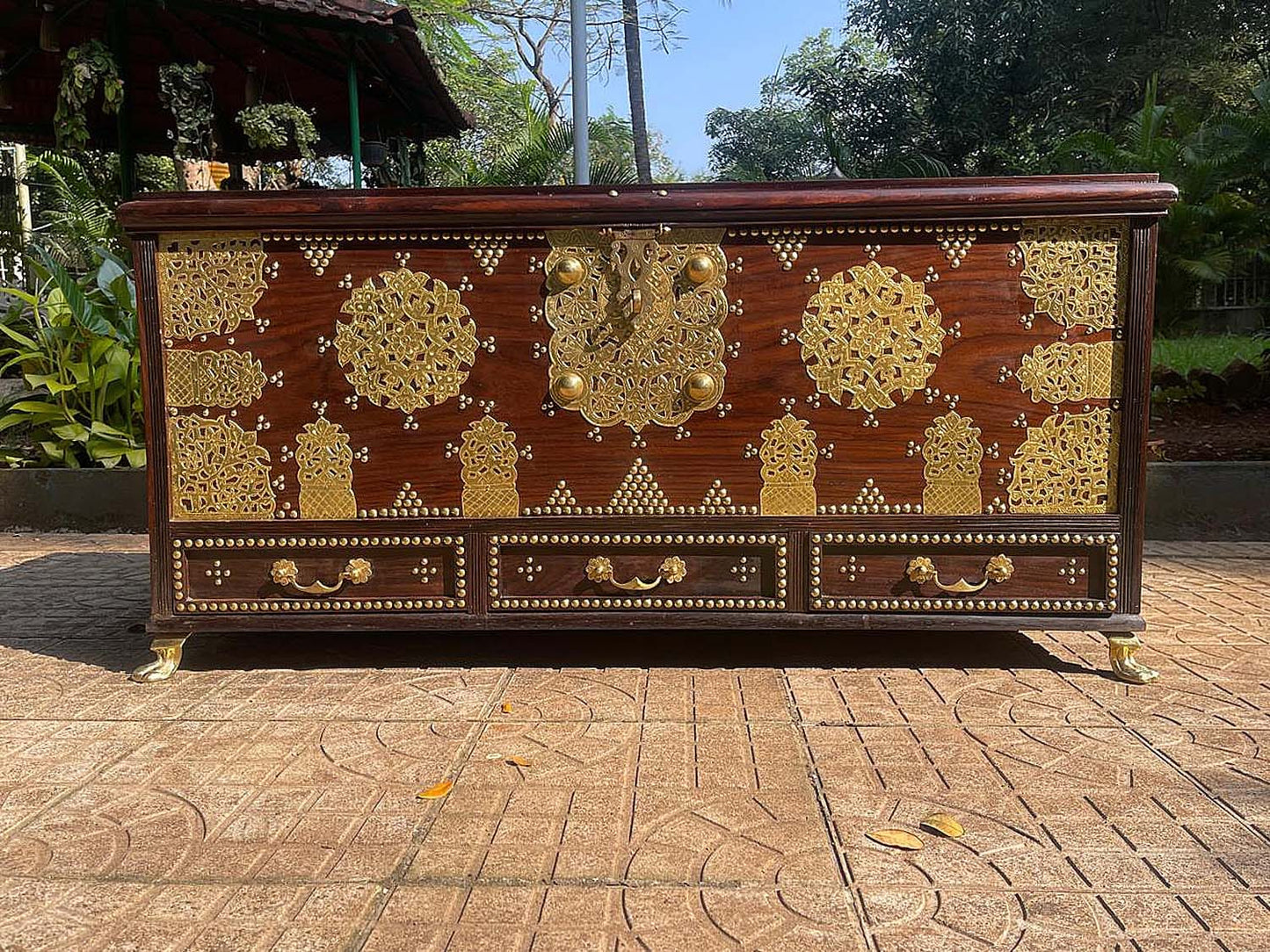 Exquisite and Antique Look Shirazi Chest for Storage of Valuables