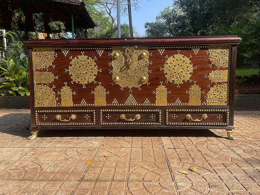 Exquisite and Antique Look Shirazi Chest for Storage of Valuables