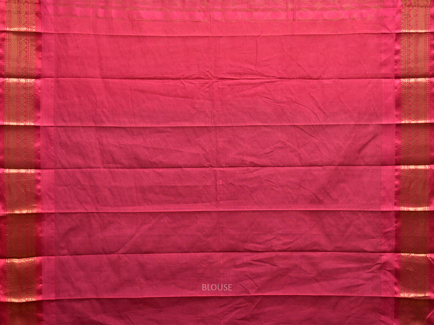 Grey and Pink Gadwal Cotton Viscose Saree with Border and Pallu Design g0535