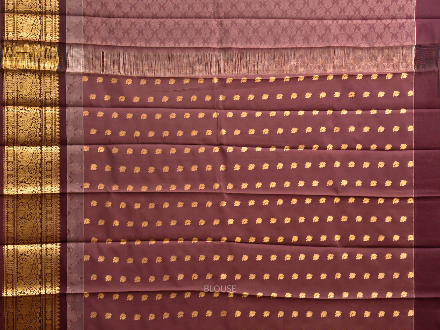 Sea Green and Maroon Gadwal Cotton Viscose Saree with Border and Pallu Design g0593