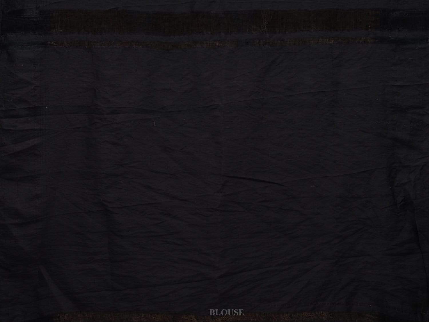 Green and Black Kalamkari Hand Painted Gadwal Silk Handloom Saree with Panchatantra Design KL0554