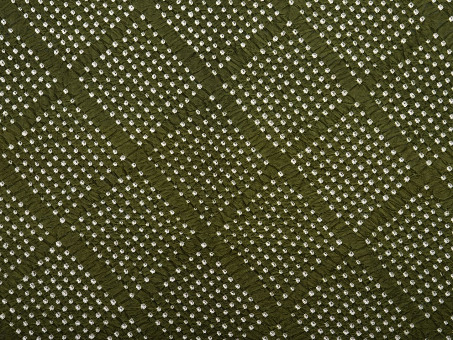 Green and Red Bandhani Ikat Silk Handloom Saree with Border and Pallu Design bn0361