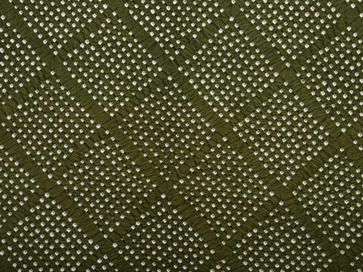 Green and Red Bandhani Ikat Silk Handloom Saree with Border and Pallu Design bn0361