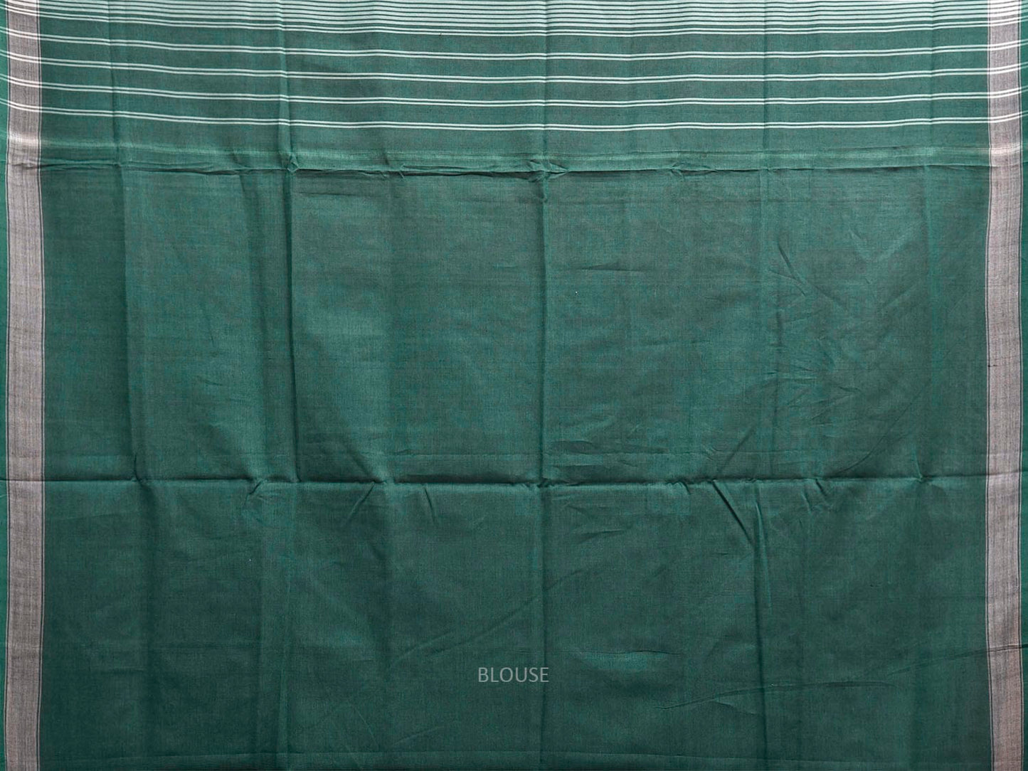 Green Ikat Cotton Handloom Saree with All Over Grill Design i0974