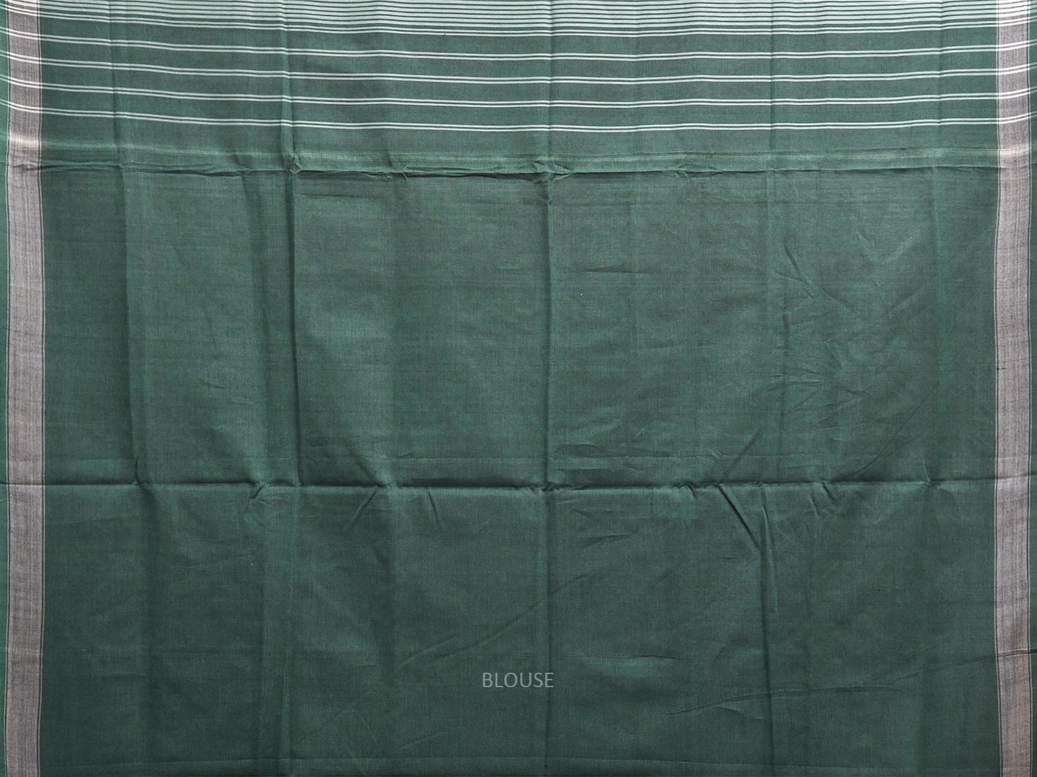 Green Ikat Cotton Handloom Saree with All Over Grill Design i0974