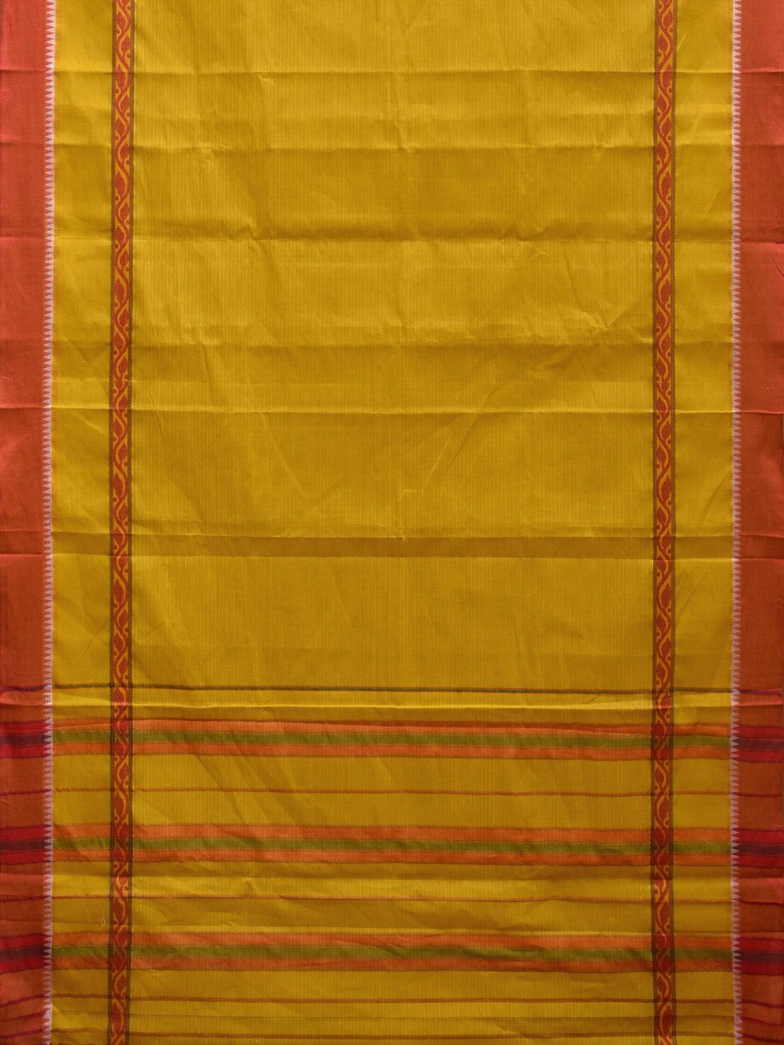 Green Narayanpet Cotton Handloom Saree with Big Border Design No Blouse np0896