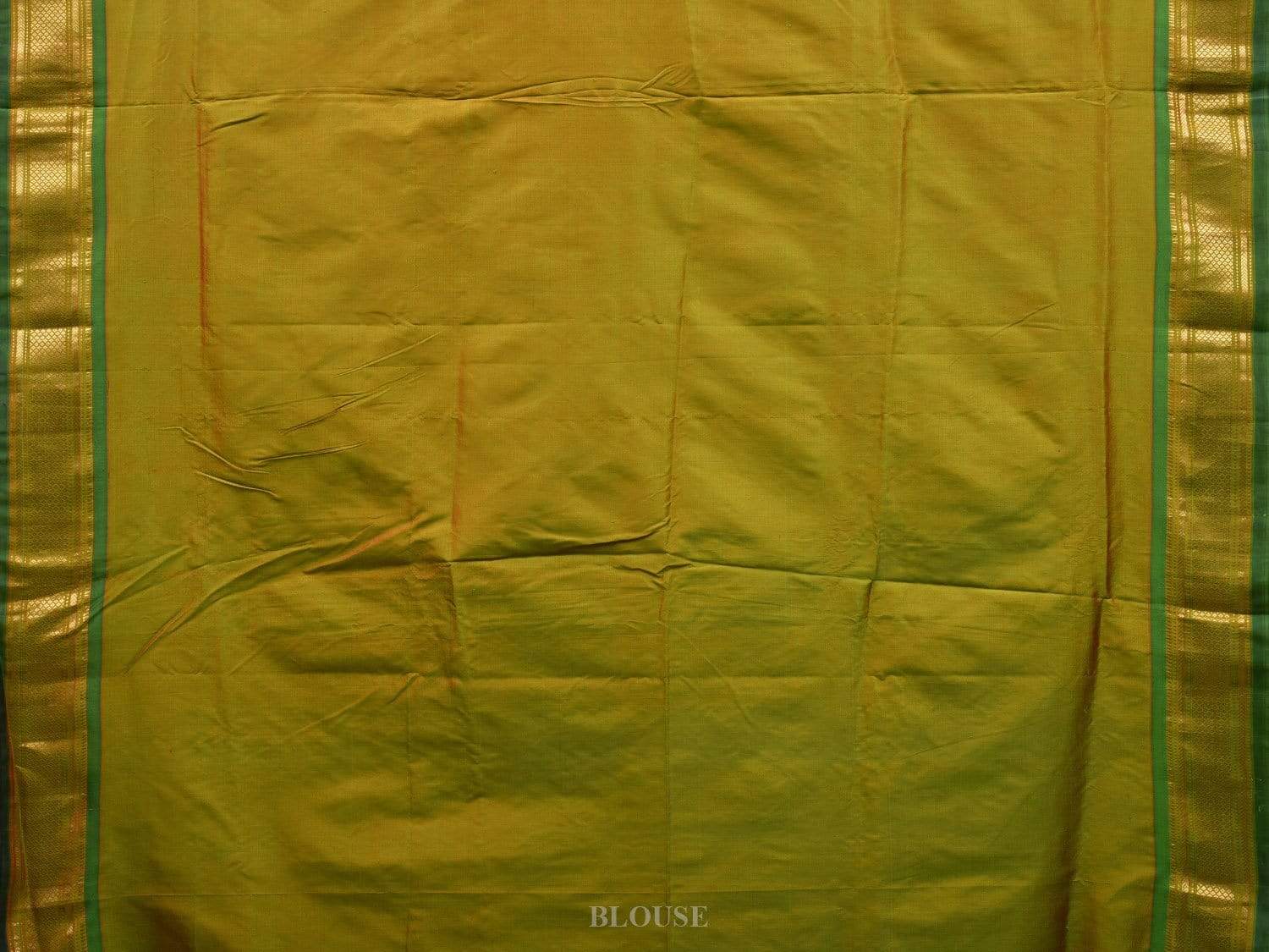 Green Paithani Silk Handloom Saree with Peacocks Pallu Design p0402