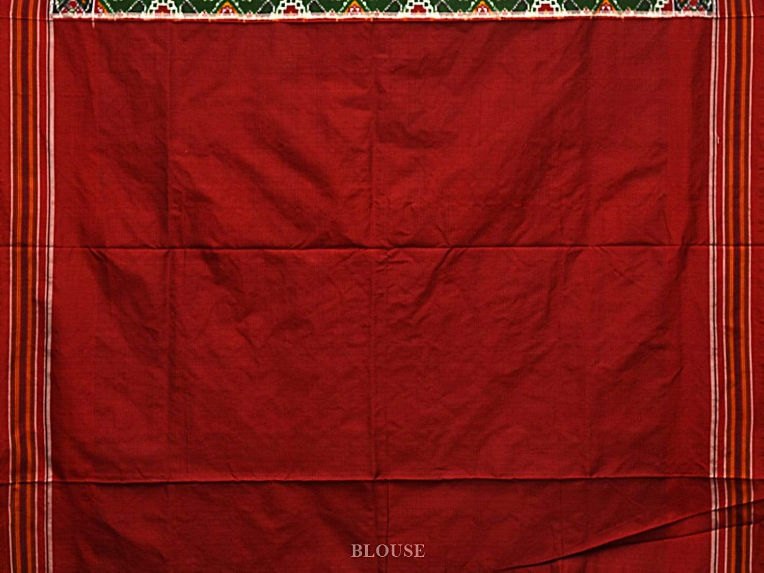 Green Pochampally Double Ikat Silk Handloom Saree with Panpatola Design i0589