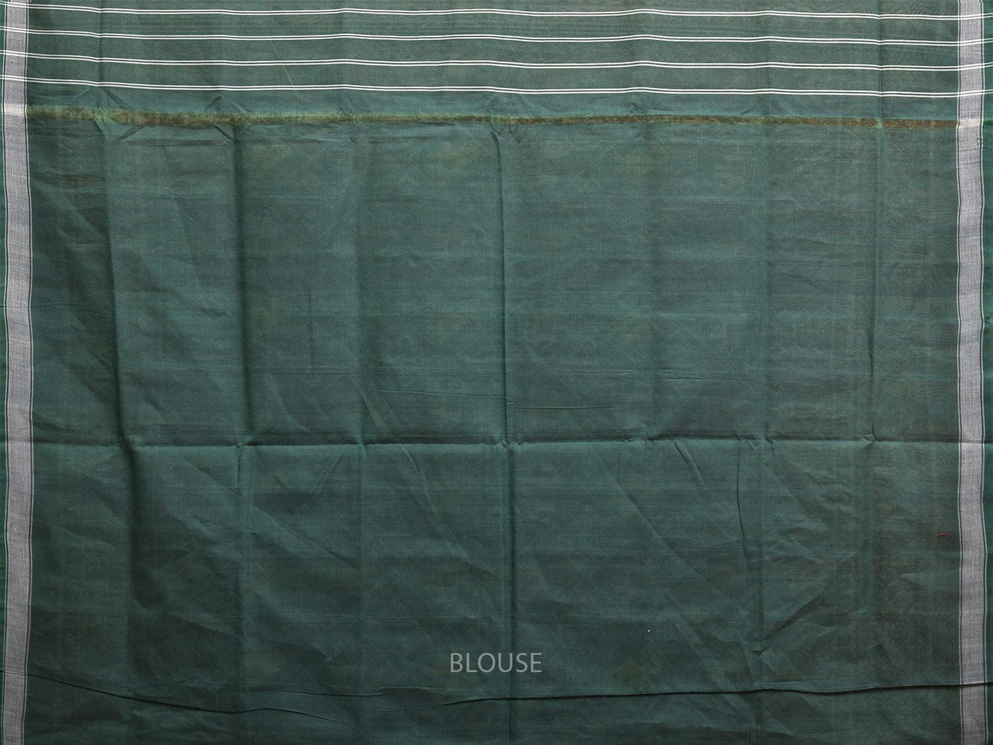 Green Pochampally Ikat Cotton Handloom Saree with Elephant and Parrot Design i0879