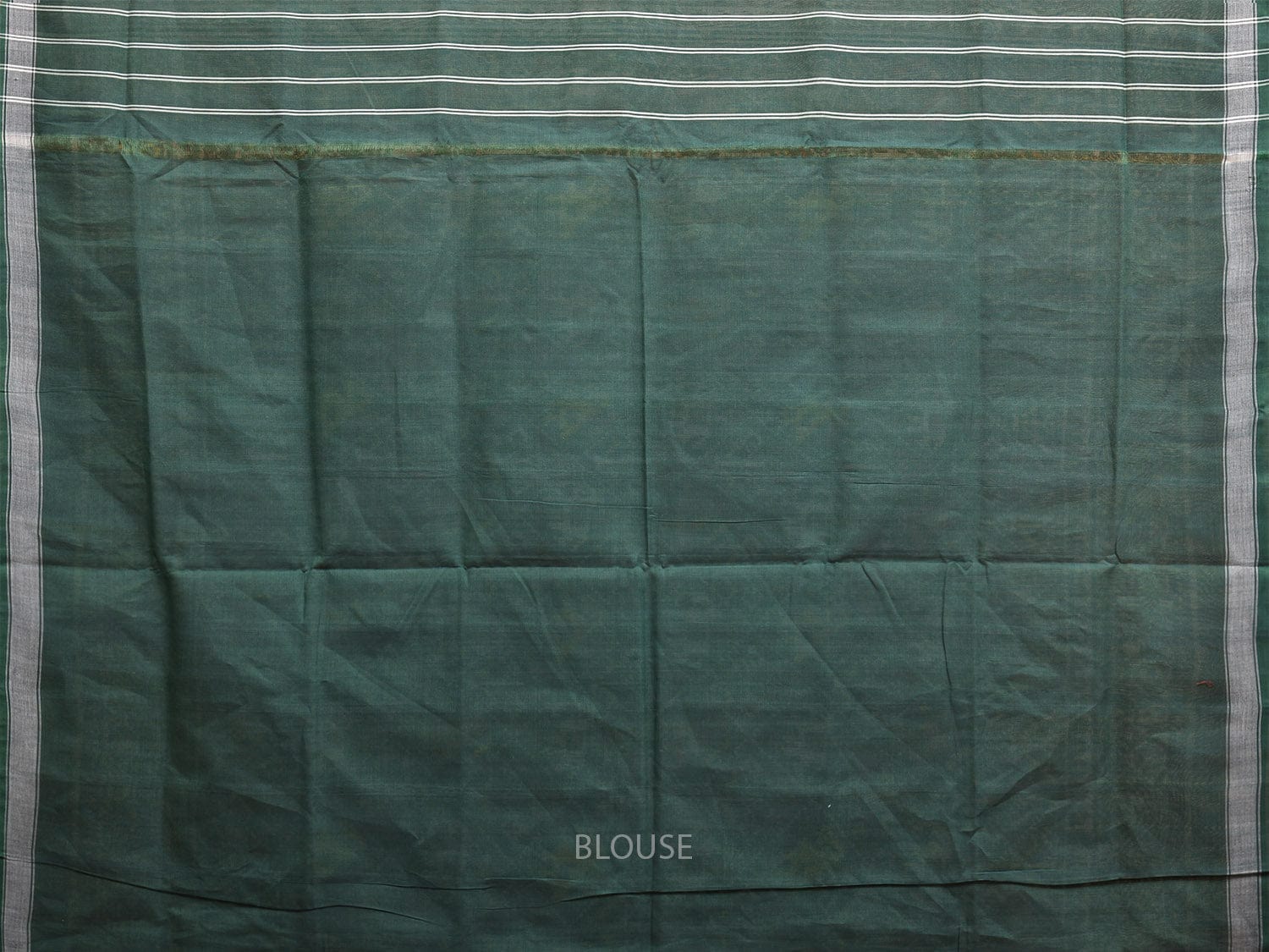 Green Pochampally Ikat Cotton Handloom Saree with Elephant and Parrot Design i0879