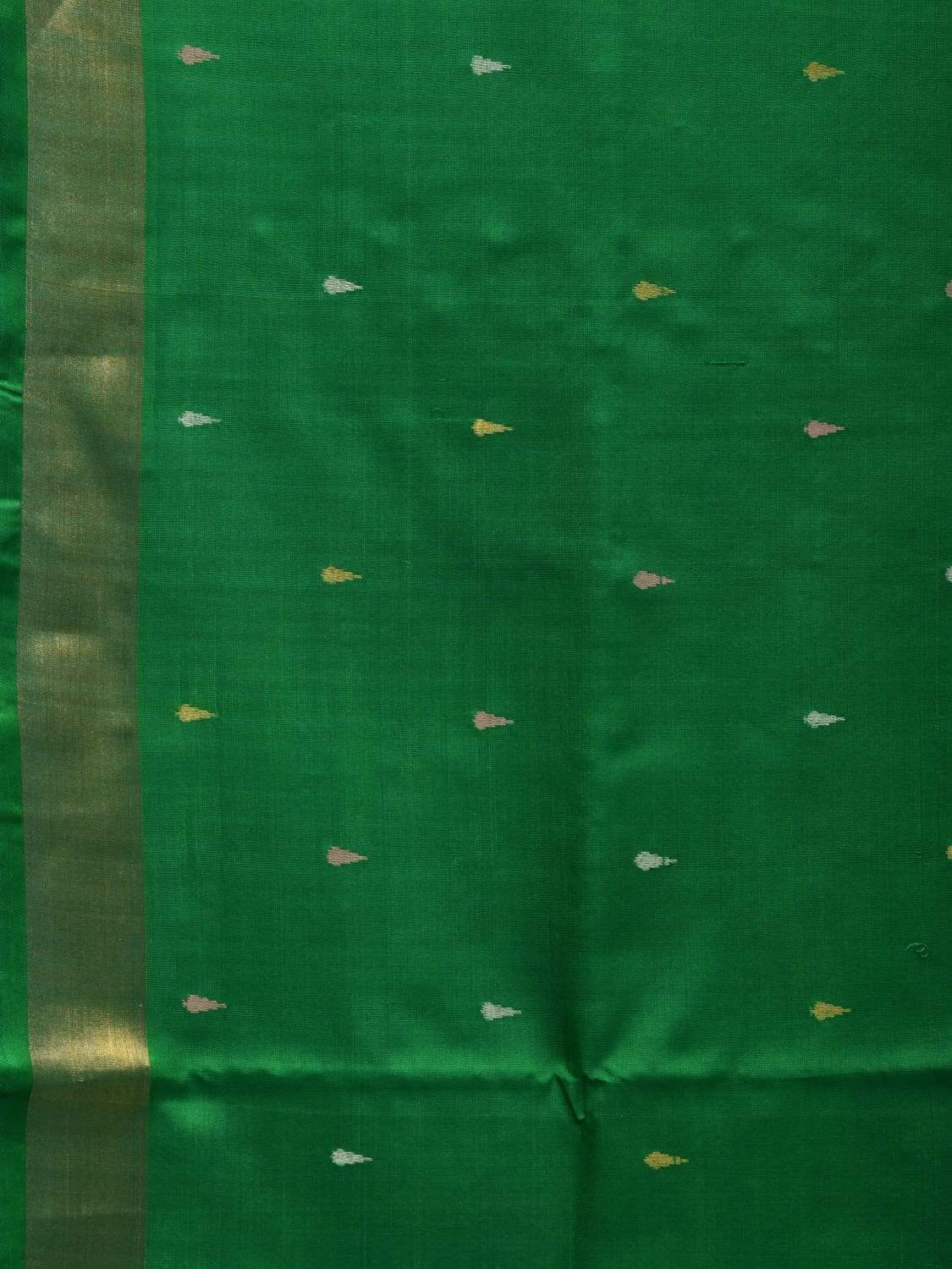 Green Uppada Silk Handloom Saree with Pallu Design u1803
