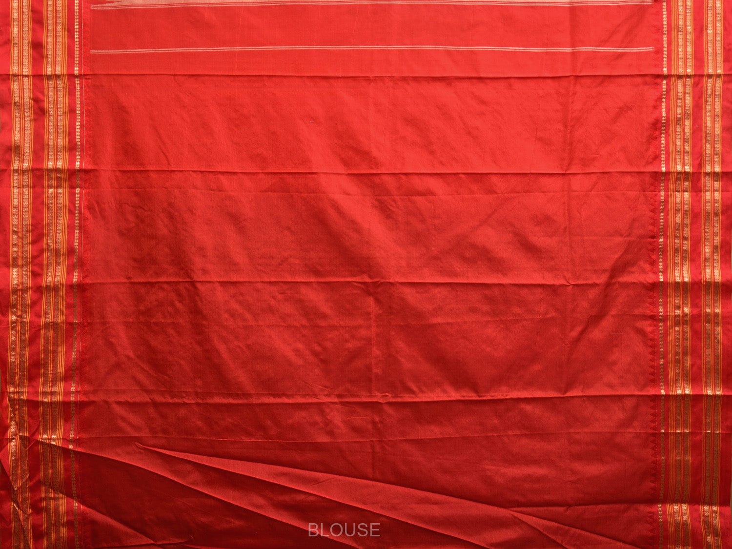 Grey and Red Narayanpet Silk Handloom Saree with Checks Design np0951