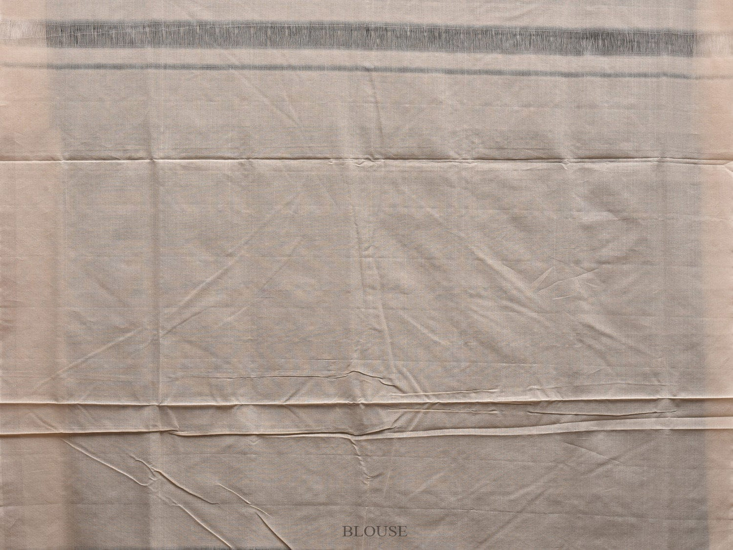 Grey and White Pochampally Ikat Cotton Handloom Saree with Plus Buta Design i0659