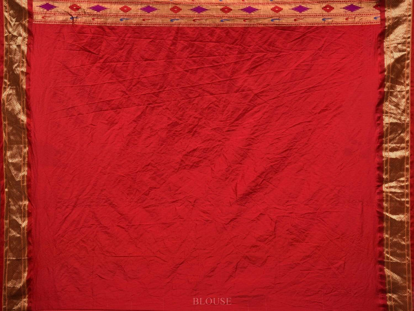 Grey Bandhani Paithani Silk Handloom Saree with Bird Buta Design bn0264