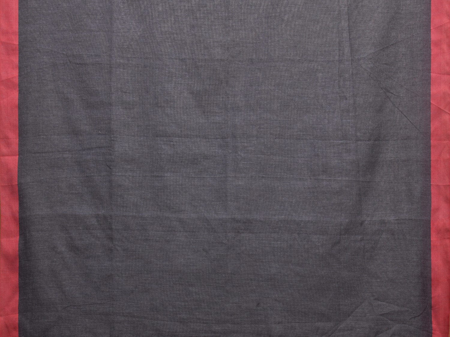 Grey Cotton Soft Plain Saree with Small Border Design o0473