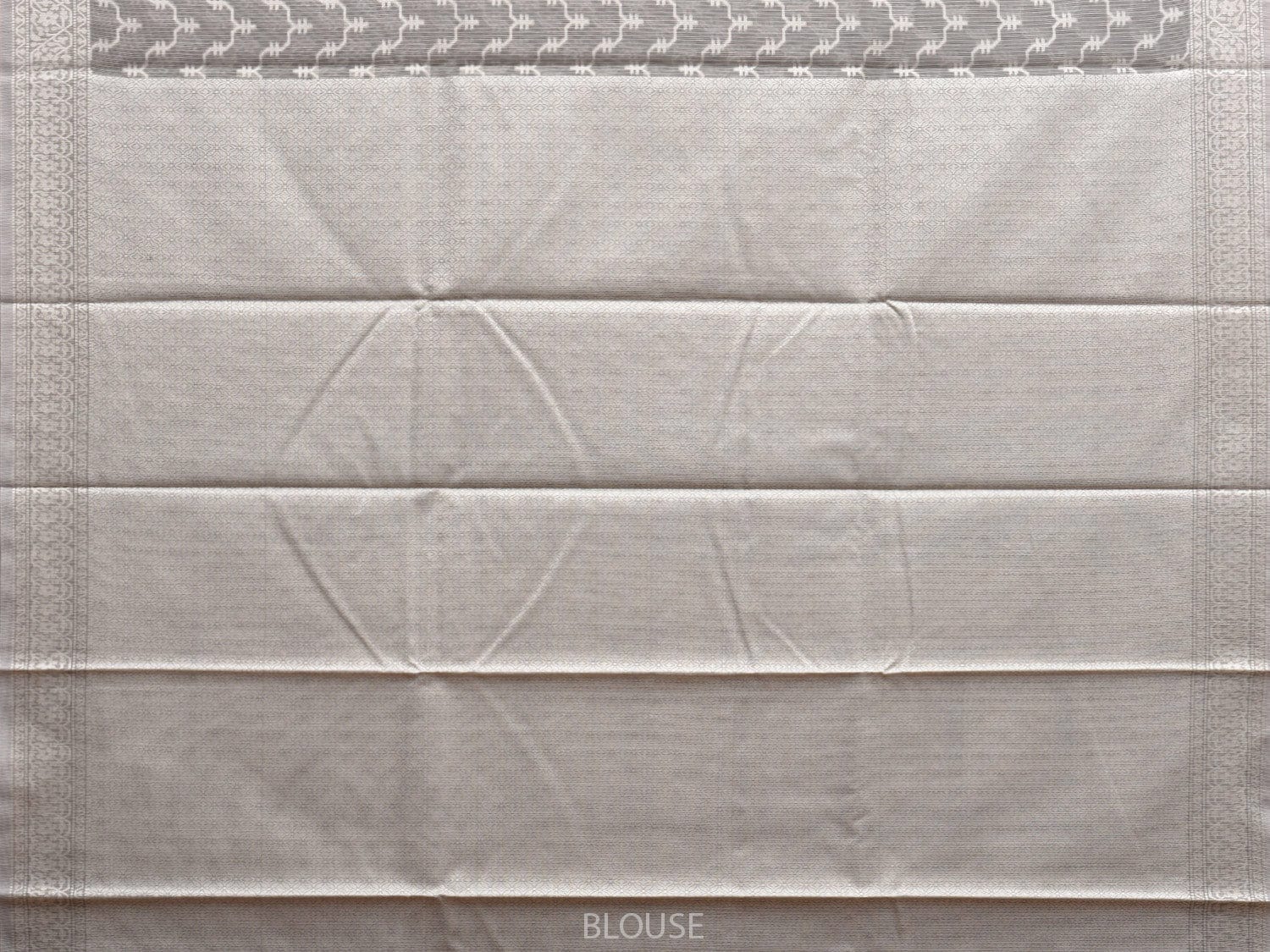 Grey Dhakai Jamdani Cotton Viscose Saree with Zig-Zag and Floral Pallu Design dj0075