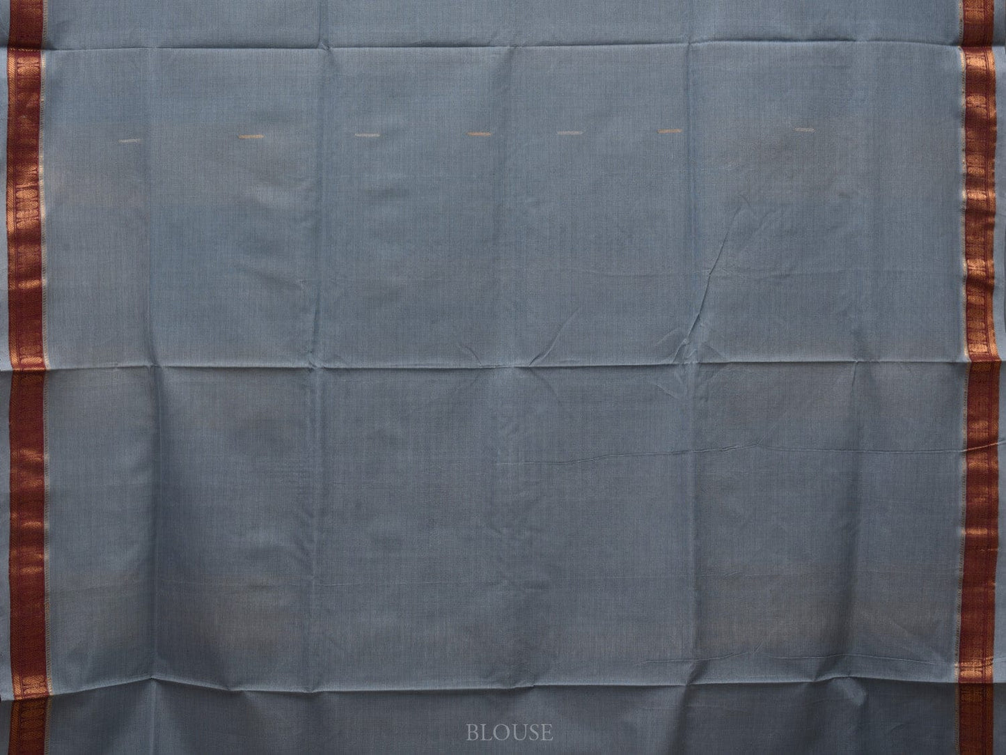 Grey Khadi Cotton Handloom Saree with Doby Border Design kh0571