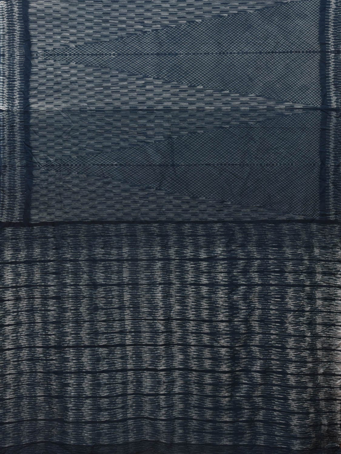 Grey Shibori Cotton Silk Saree with All Over Design o0370
