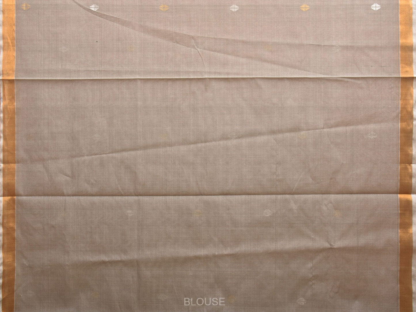 Grey Uppada Cotton Silk Handloom Saree with Mango Pallu Design u2230