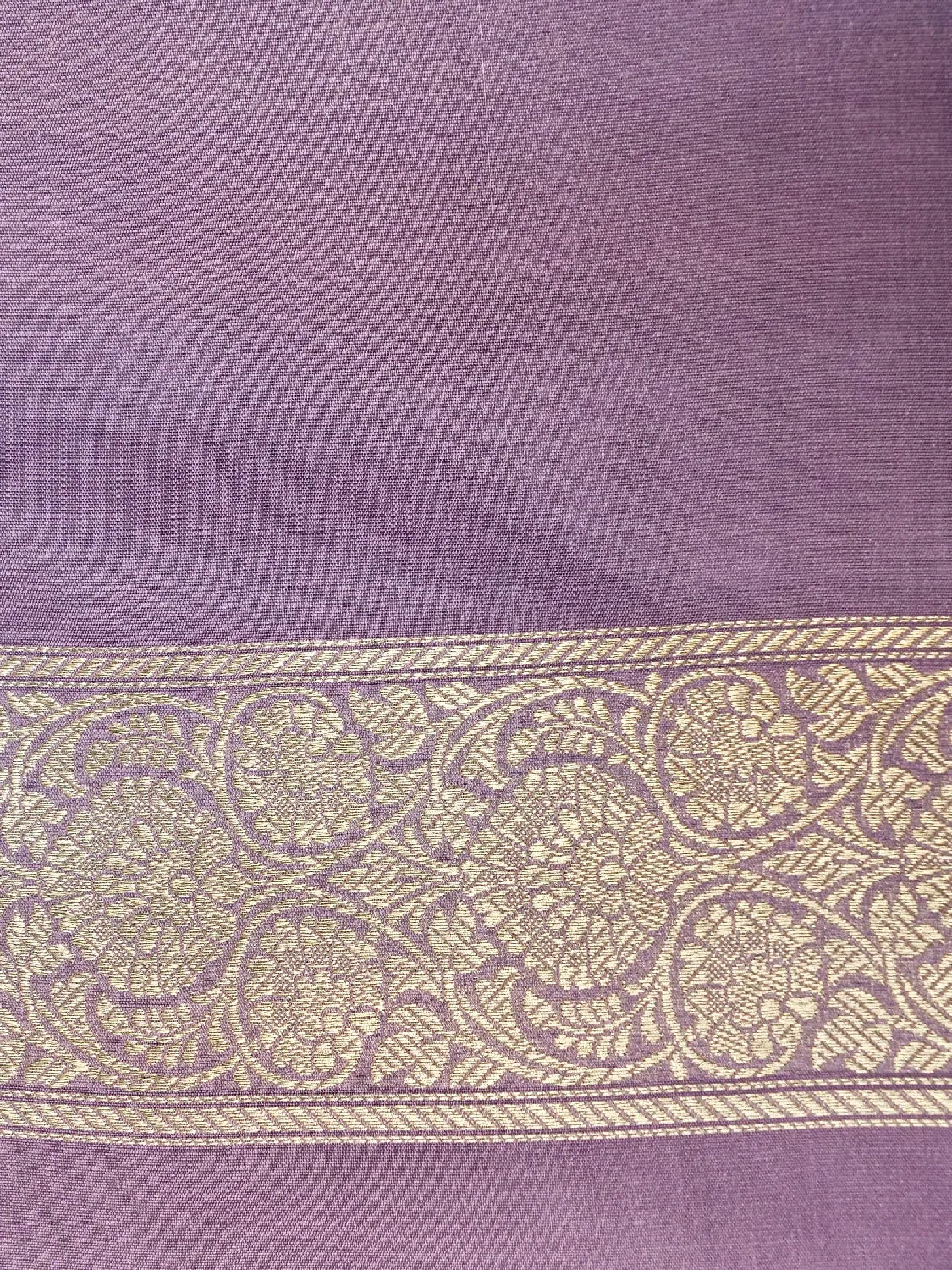 Lavender Banarasi Katan Silk Saree with Antique Gold Zari Weave DSK0046