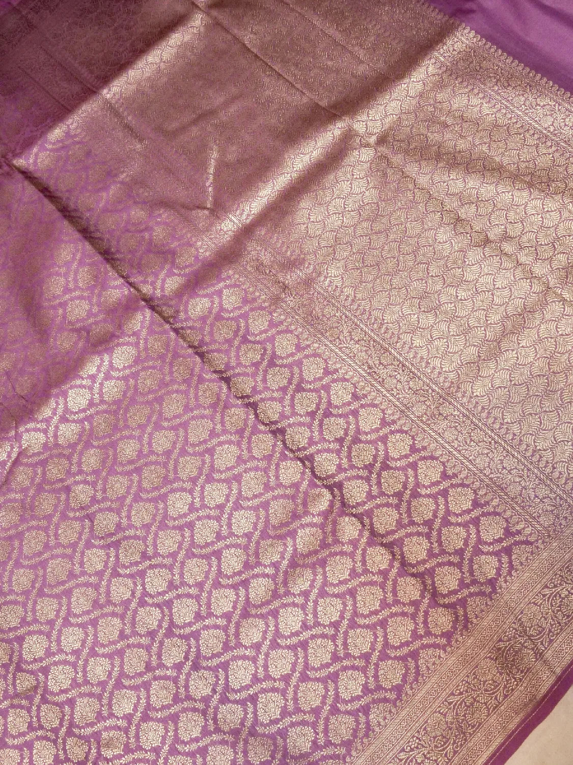 Royal Magenta Banarasi Katan Silk Saree | Heavy All-Over Zari Work and Brocade Pallu DSK0053