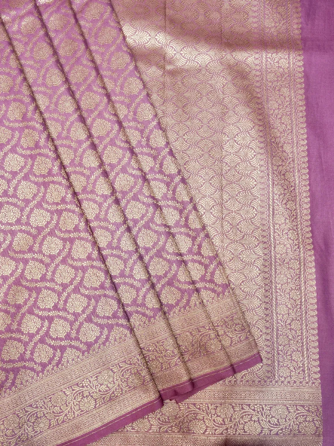 Royal Magenta Banarasi Katan Silk Saree | Heavy All-Over Zari Work and Brocade Pallu DSK0053