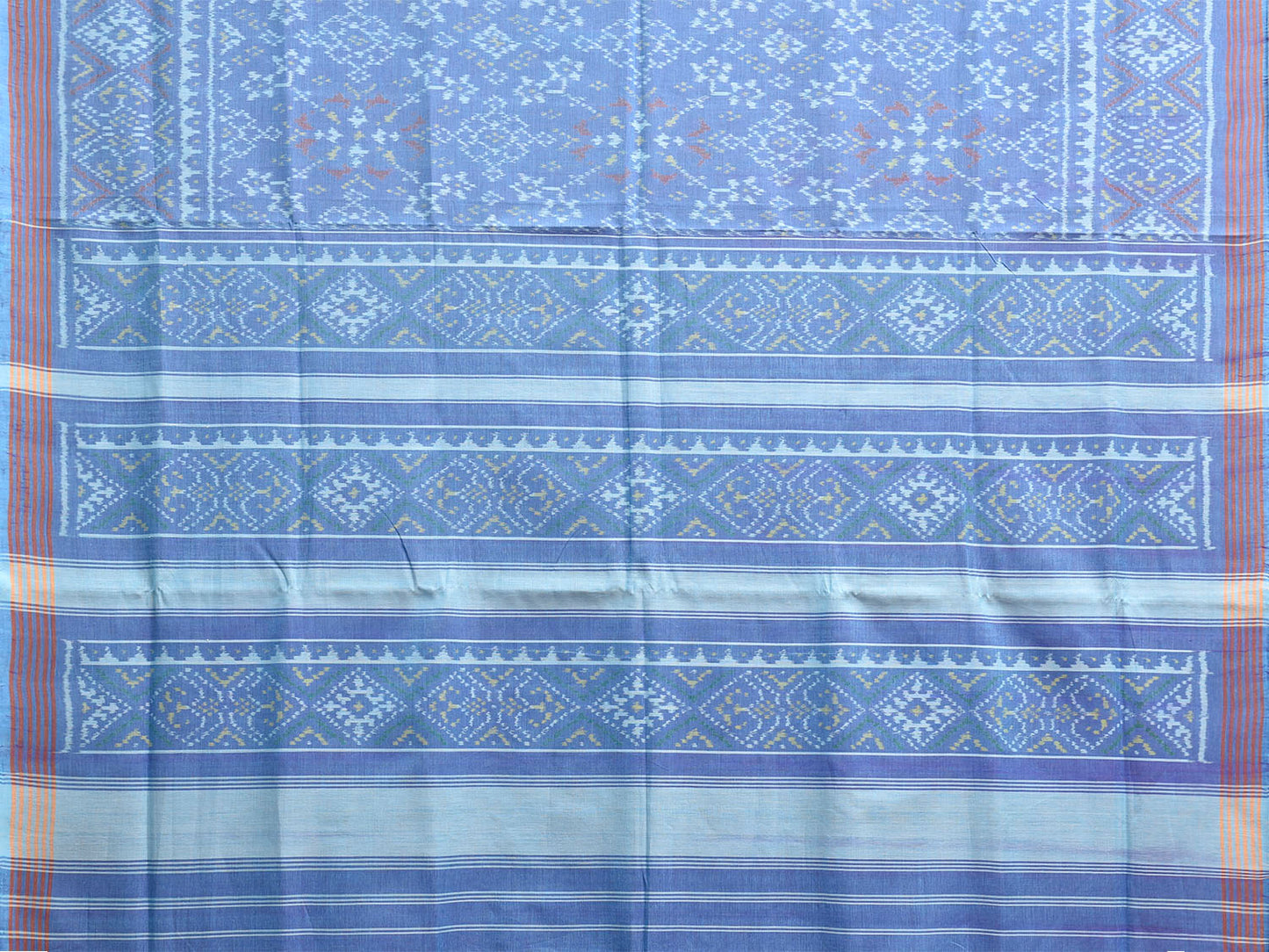 Lavender Ikat Cotton Handloom Saree with All Over Design i0930