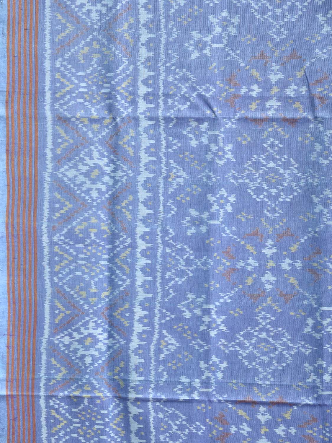 Lavender Ikat Cotton Handloom Saree with All Over Design i0930