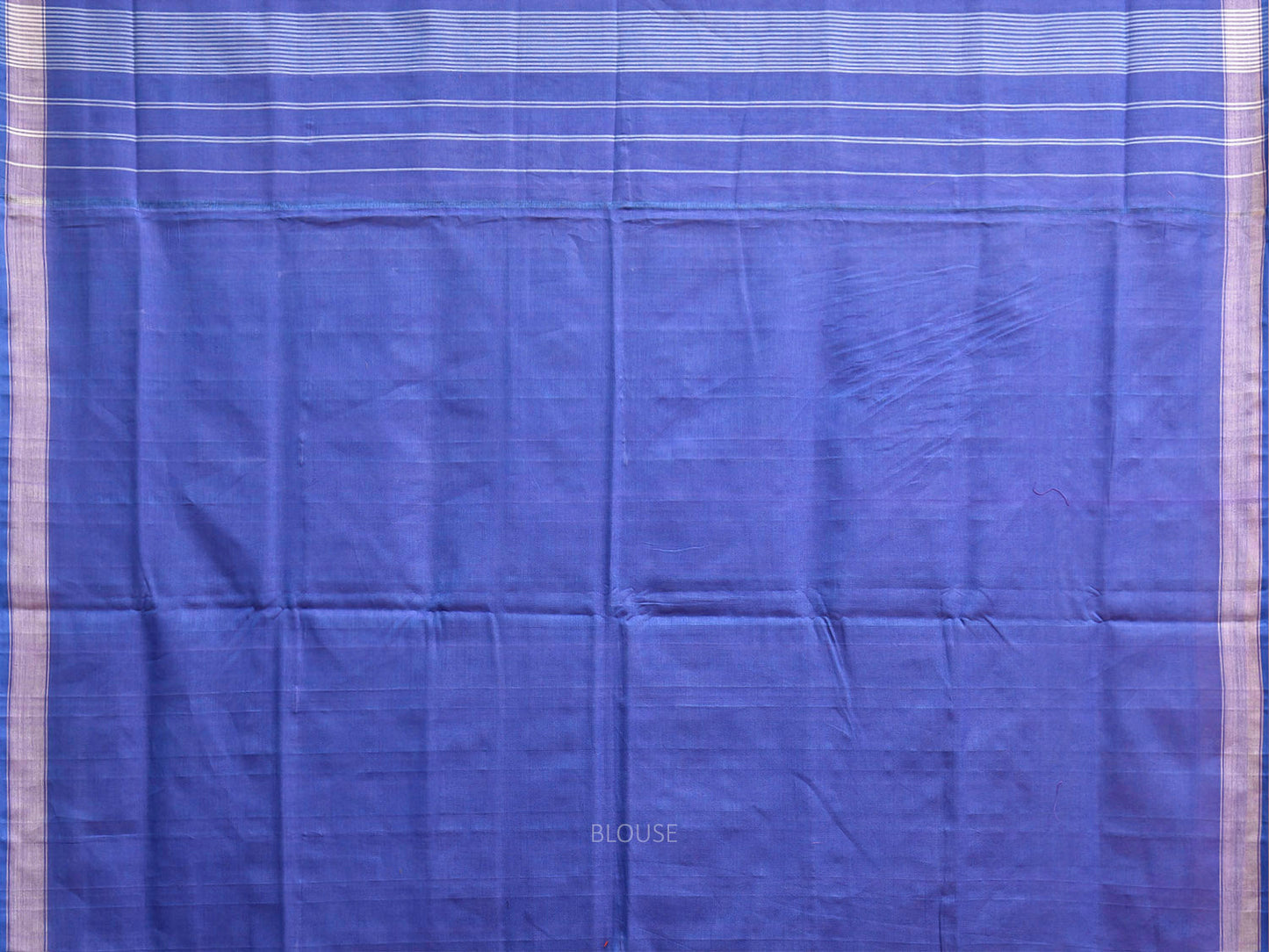 Blue Ikat Cotton Handloom Saree with Grill All Over Design i0996