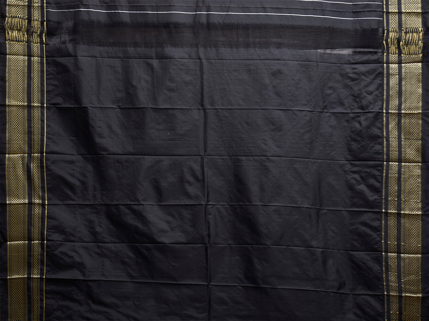 Blue and Black ilkal Viscose Saree with Checks and Big Temple Border Design il0043