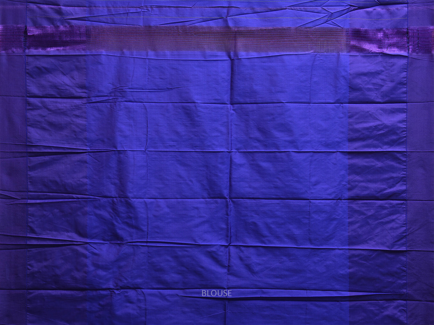 Dark Blue and Grey ilkal Viscose Plain Saree with Big Temple Border Design il0047