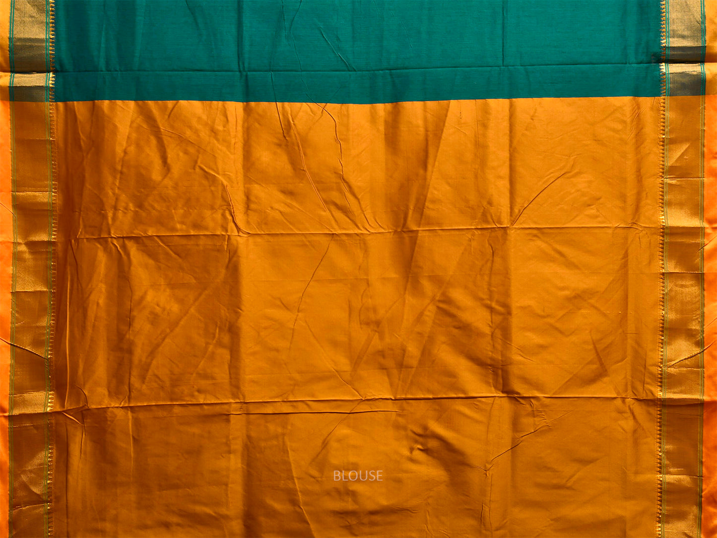 Green and Yellow ilkal Viscose Plain Saree with Strips Pallu Design il0091