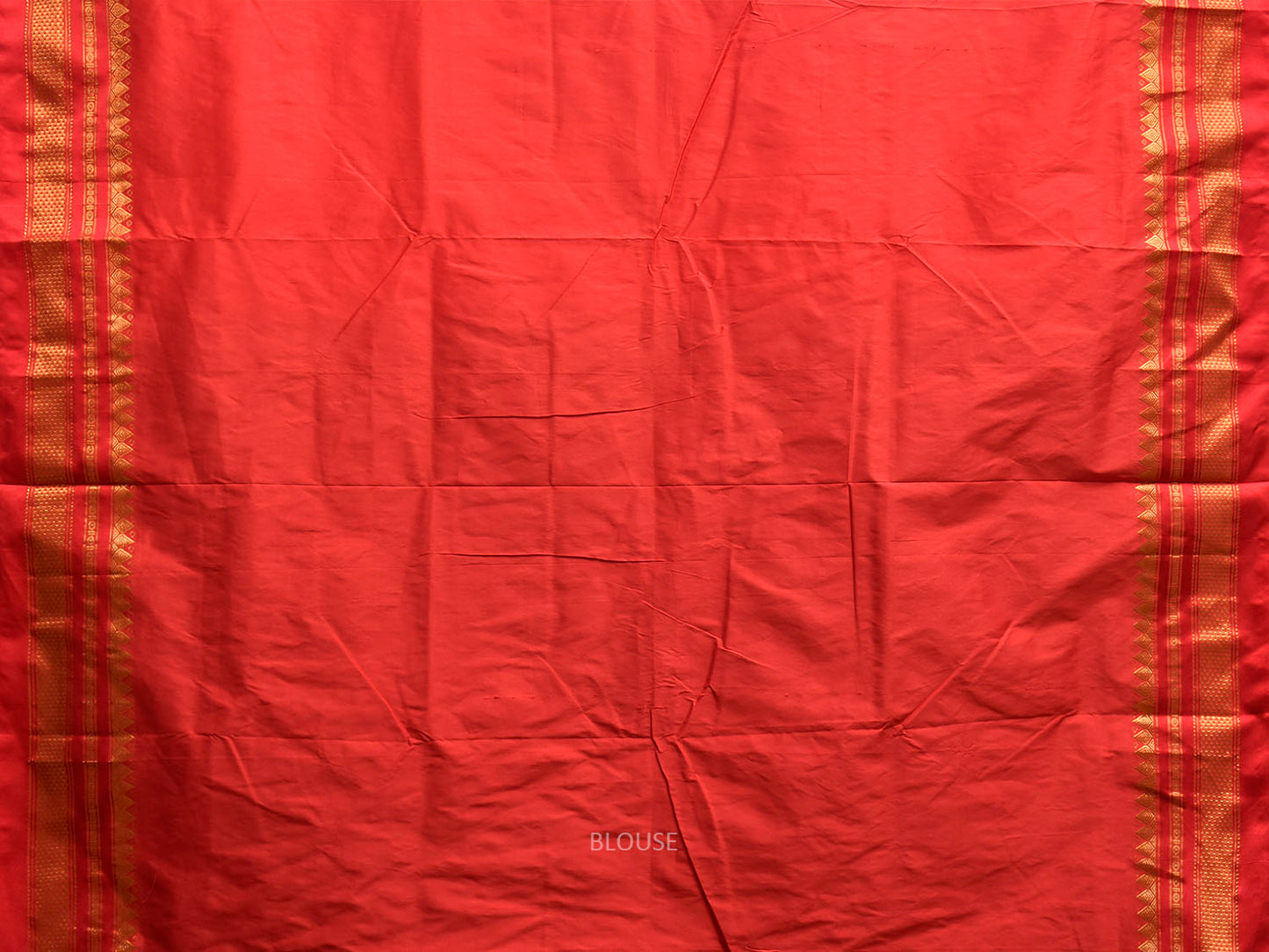 Black and Red ilkal Cotton Viscose Plain Saree with Contrast Pallu Design il0122