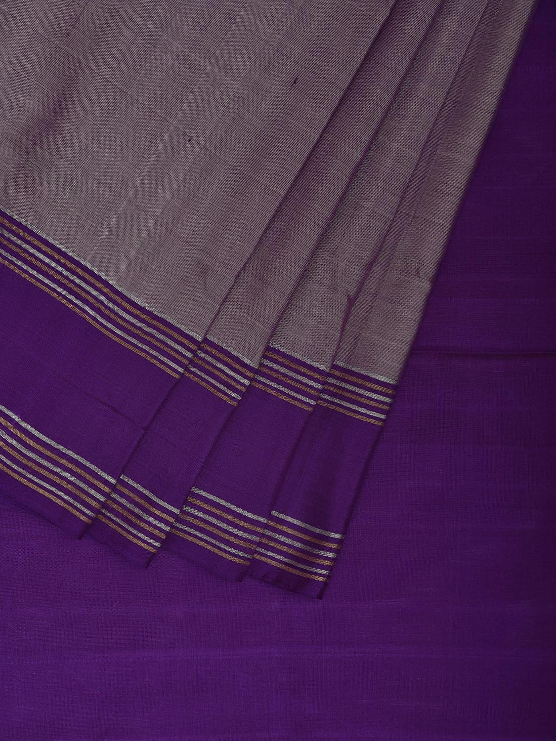 Indigo Uppada Silk Handloom Saree with Big Checks Design u2368