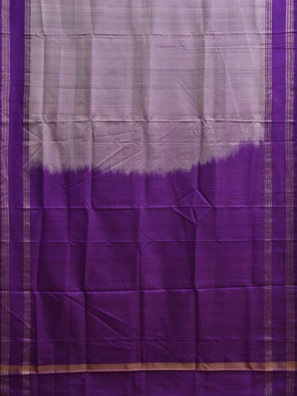 Indigo Uppada Silk Handloom Saree with Big Checks Design u2368