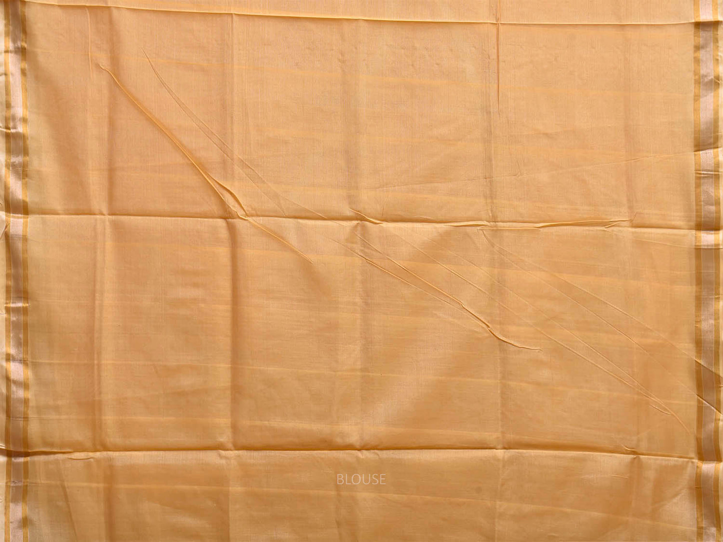 Cream Khadi Cotton Handloom Saree with Mango Pallu Design kh0742