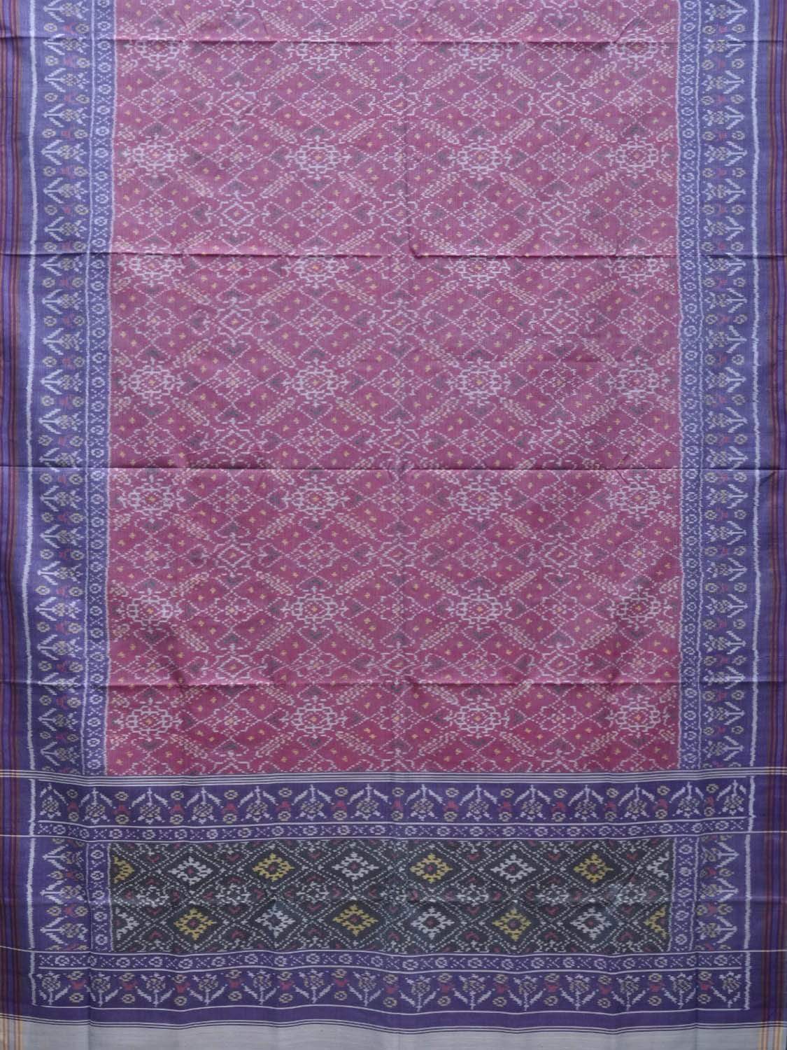 Lavender and Baby Pink Pochampally Ikat Cotton Handloom Saree with All Over Body Design i0631