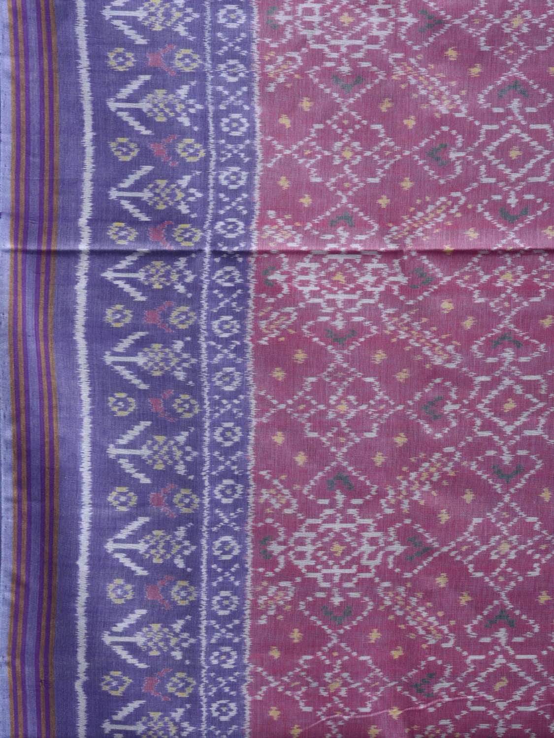 Lavender and Baby Pink Pochampally Ikat Cotton Handloom Saree with All Over Body Design i0631