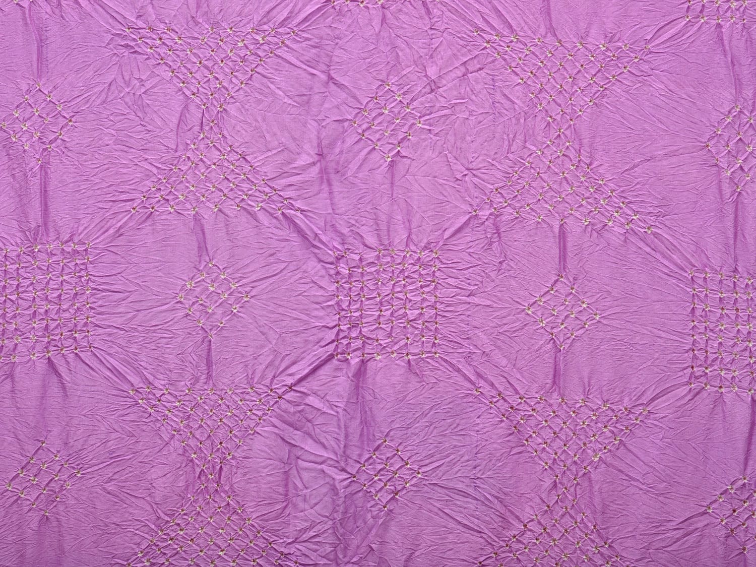 Lavender and Red Bandhani Kanchipuram Silk Handloom Dupatta with Border Design ds2898