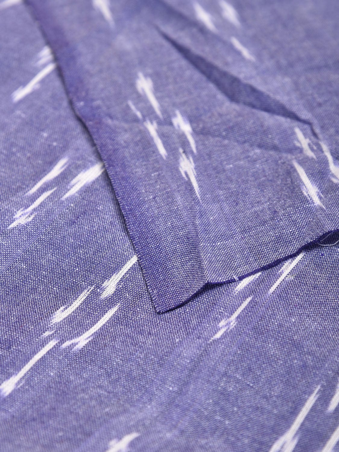 Lavender Ikat Cotton Handloom 2.5mts Fabric with All Over Buta Design f0265