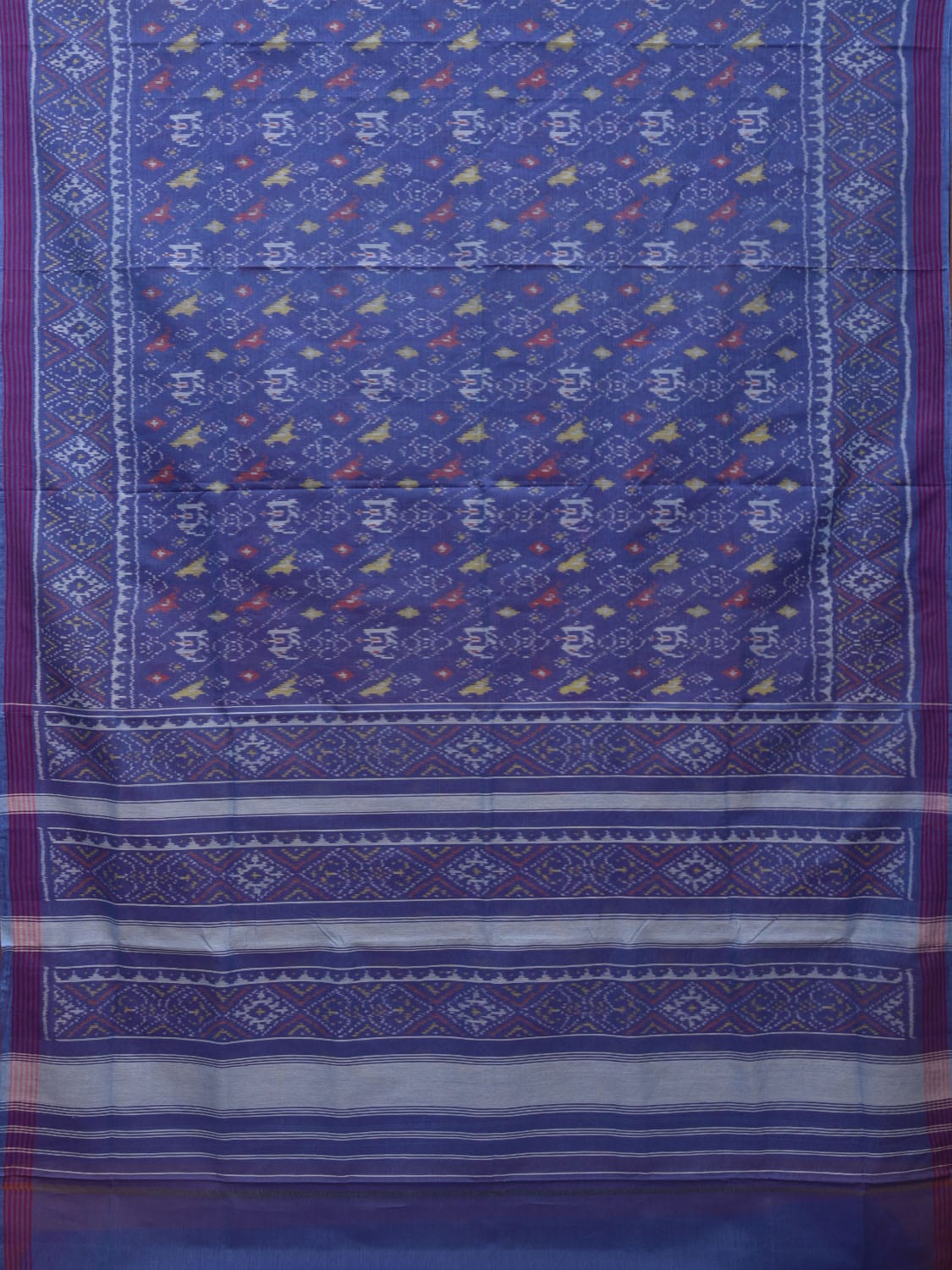 Lavender Ikat Cotton Handloom Saree with All Over Design i0712