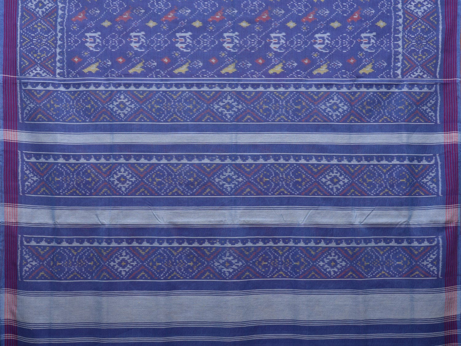 Lavender Ikat Cotton Handloom Saree with All Over Design i0712