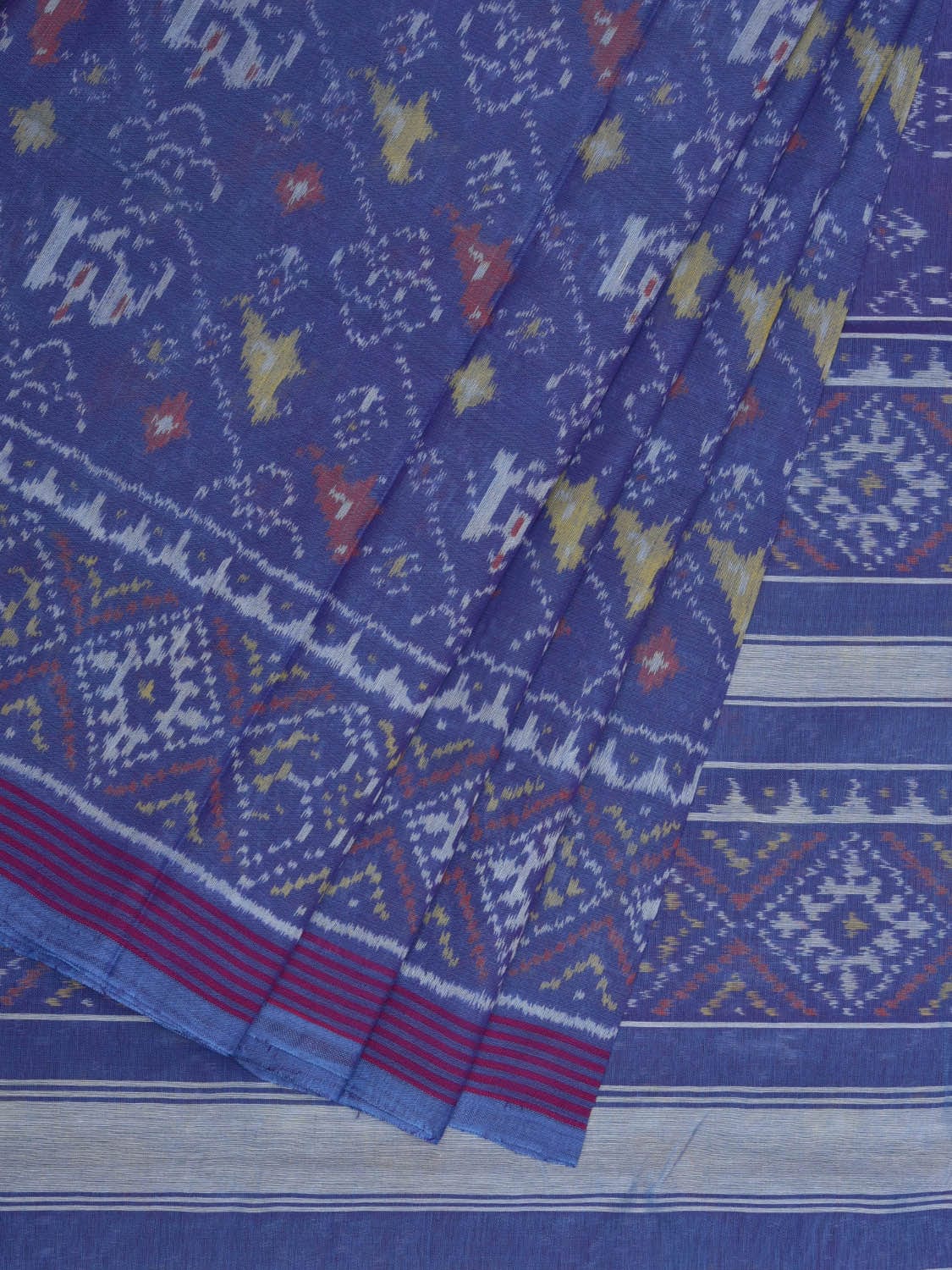 Lavender Ikat Cotton Handloom Saree with All Over Design i0712