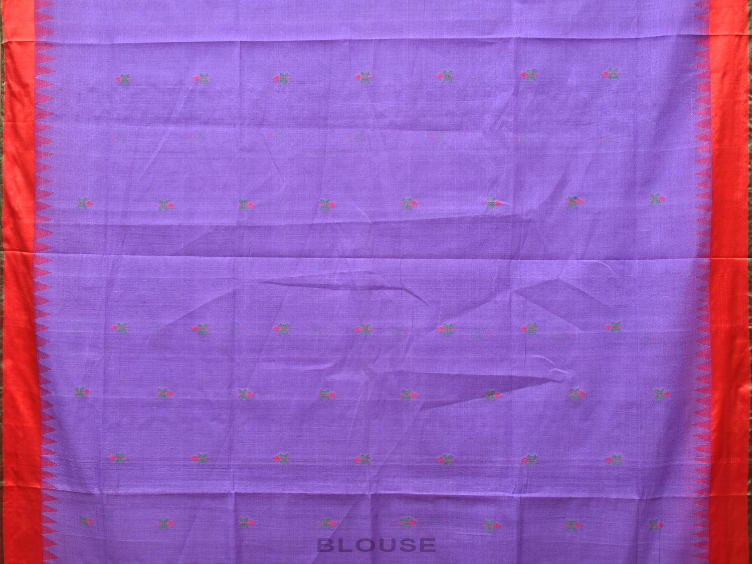 Lavender Khadi Cotton Handloom Saree with Jamdani Body Buta Design kh0628