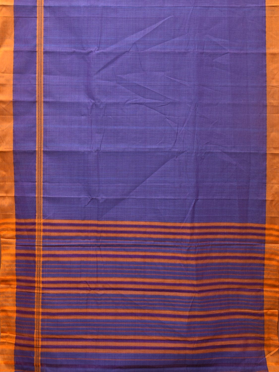 Lavender Narayanpet Cotton Handloom Saree with One Side Big Border Design No Blouse np0780
