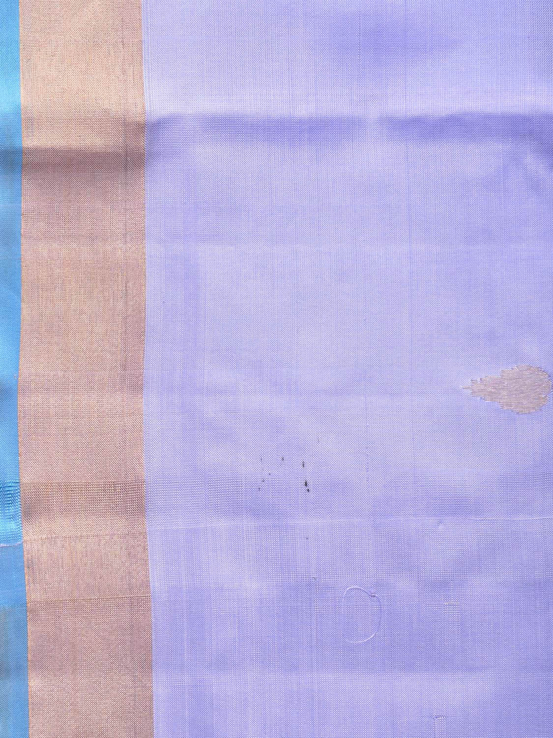 Lavender Uppada Silk Handloom Saree with Bird and Jamdani Pallu Design u2039